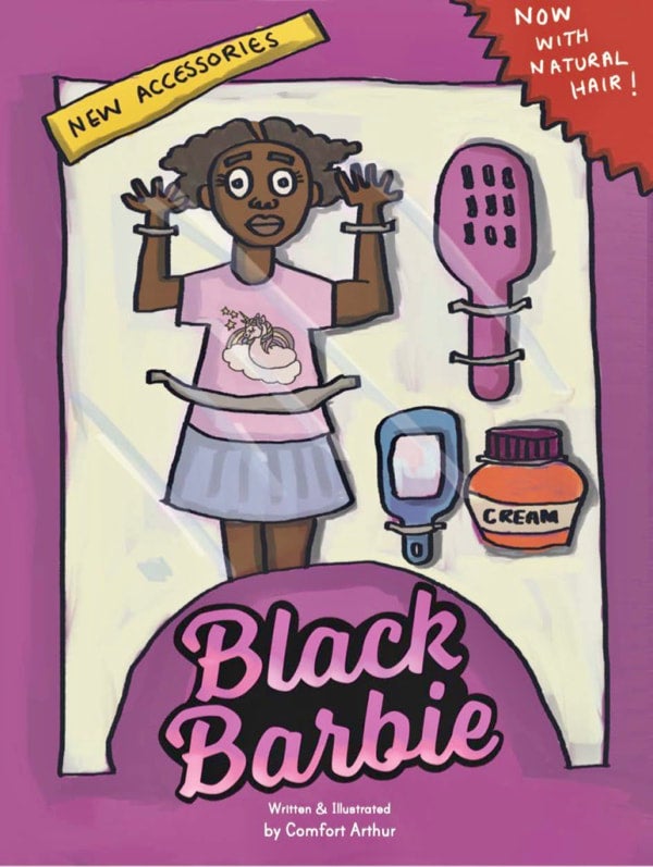 Black 2025 barbie cartoon